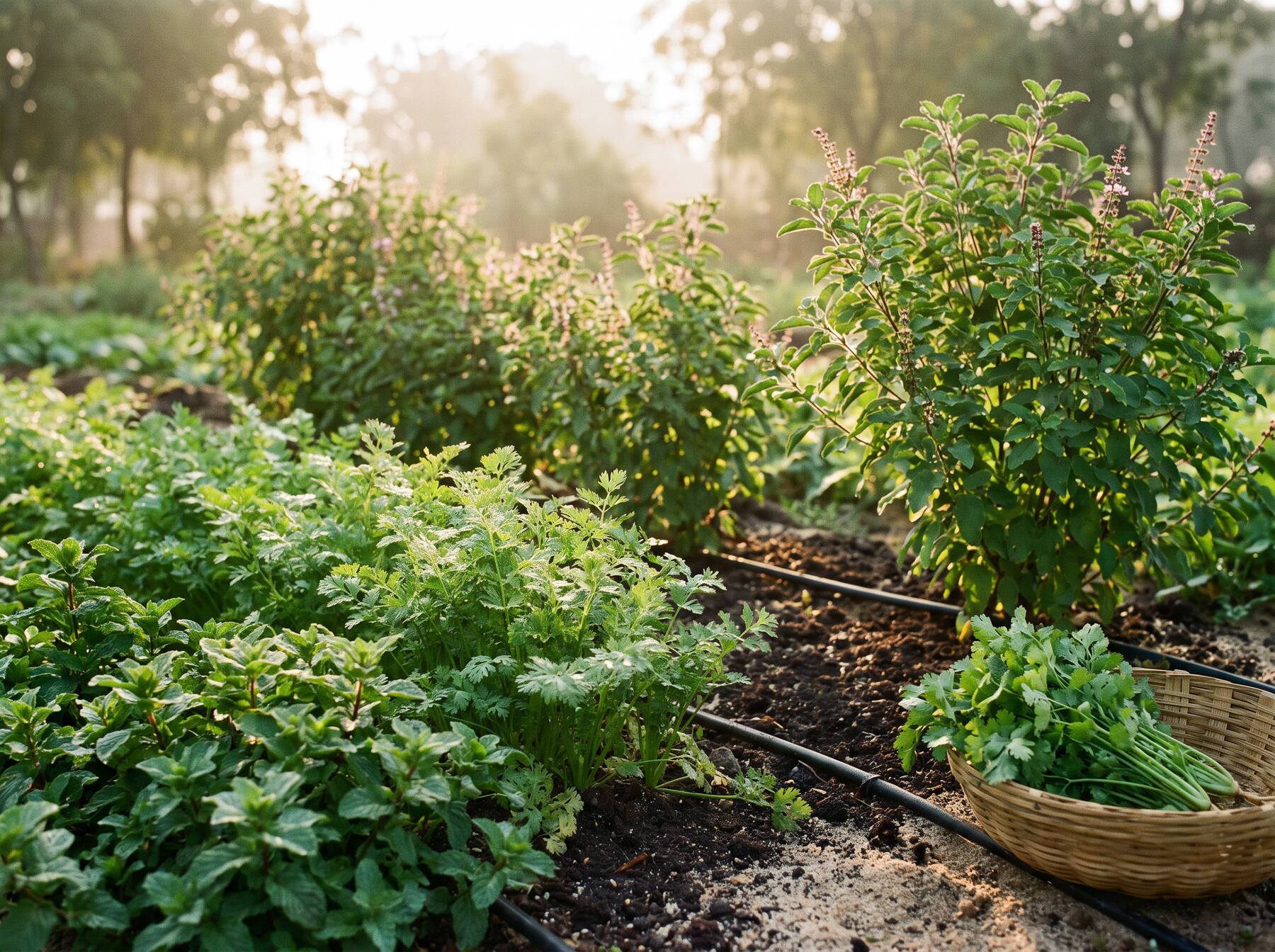 Herbs at Our Jaipur farm