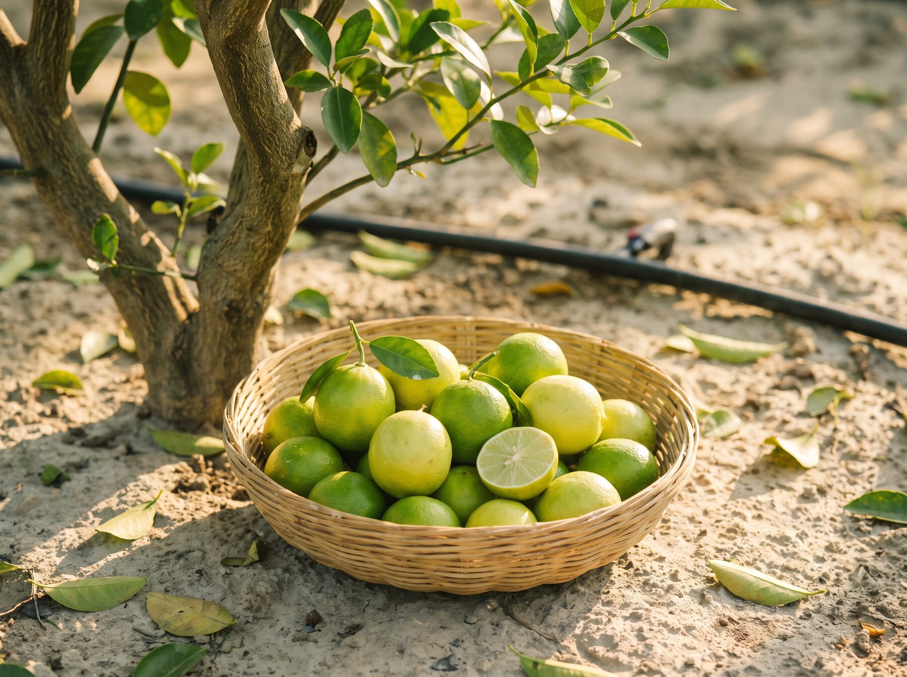 Kagzi lime at Our Jaipur farm