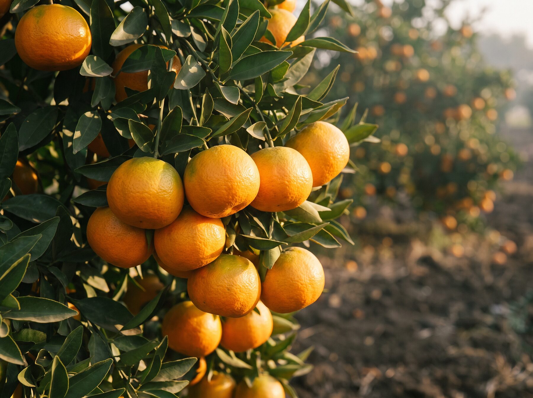 Nagpur orange at Nagpur orange orchard