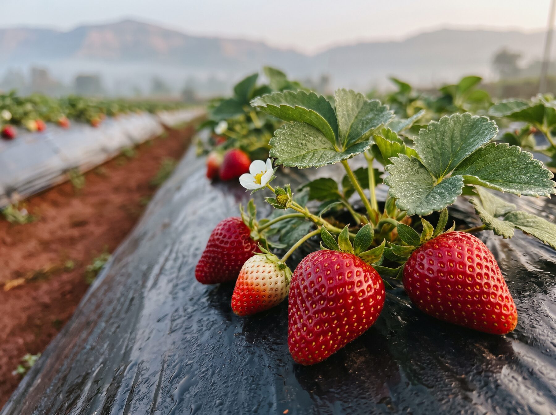 Strawberry at Mahabaleshwar berry fields